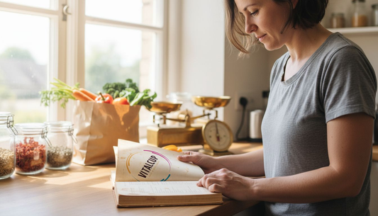 Une femme s’assure de l’origine et de la transparence des ingrédients qu’elle utilise dans sa cuisine.