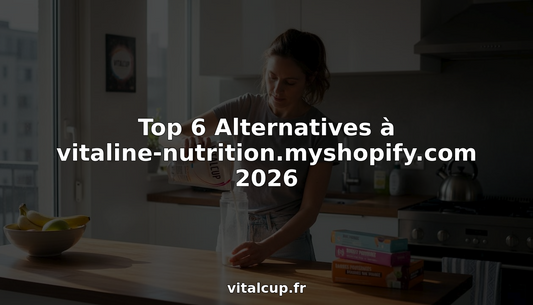 Une femme prépare un shake repas dans sa cuisine.