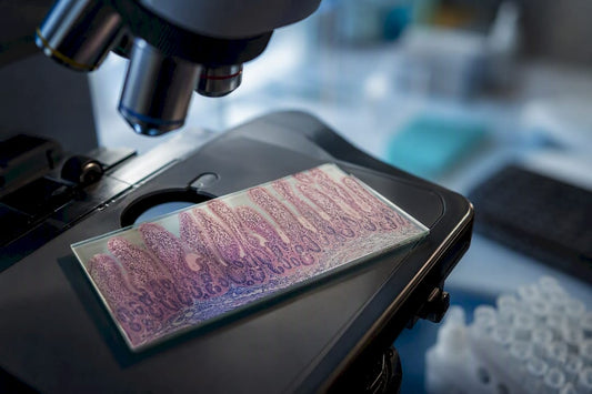 Coupe histologique de la muqueuse intestinale