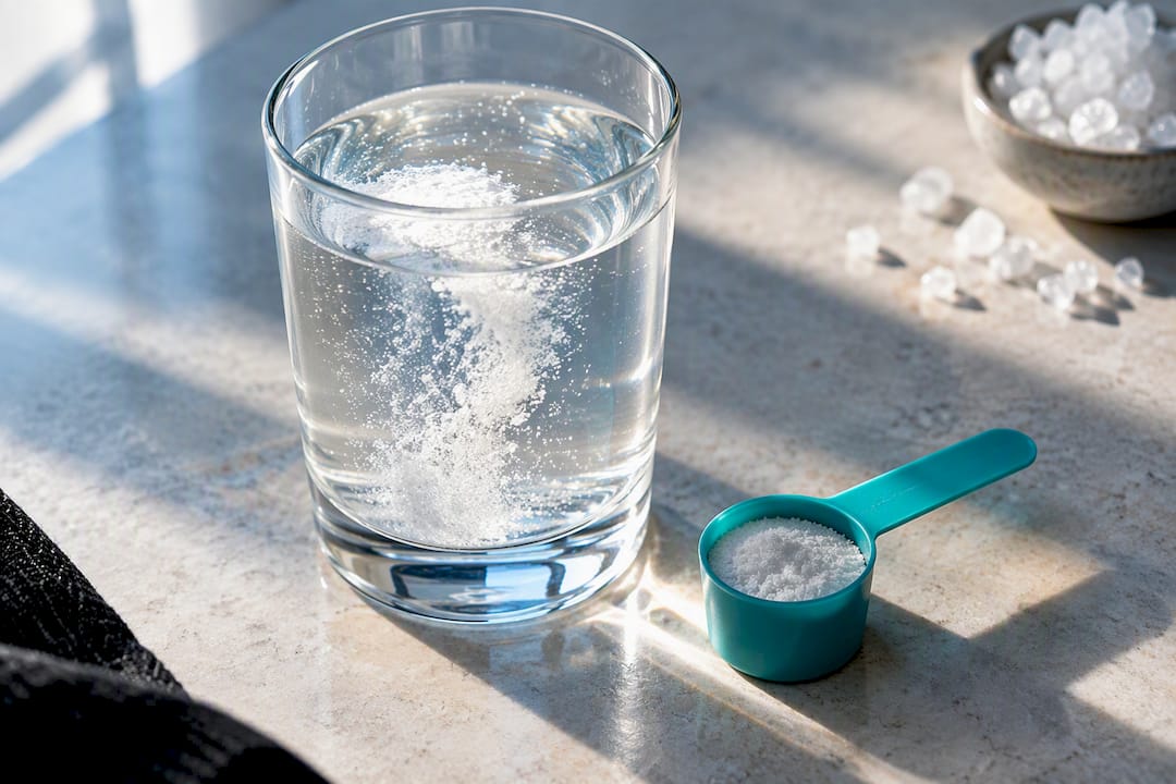 Peptides de collagène se dissolvant dans un verre